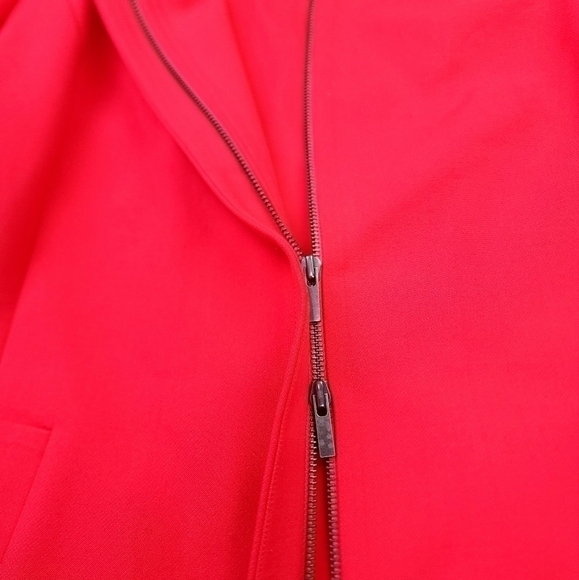 Classique Entiers Pink Red Long Jacket Coat Sz L - Picture 5 of 14